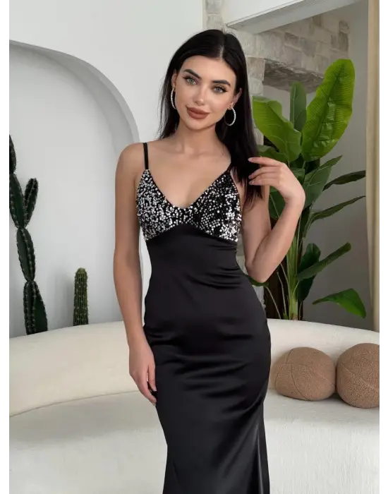 Omarı İp Askılı Yazlık Elbise