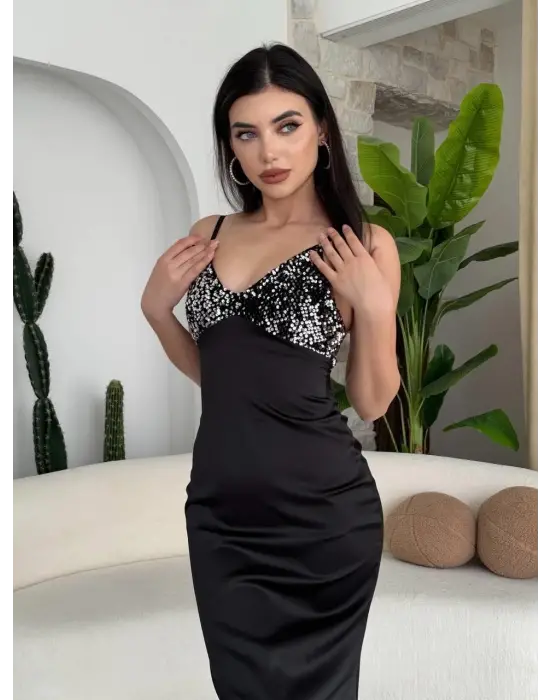 Omarı İp Askılı Yazlık Elbise