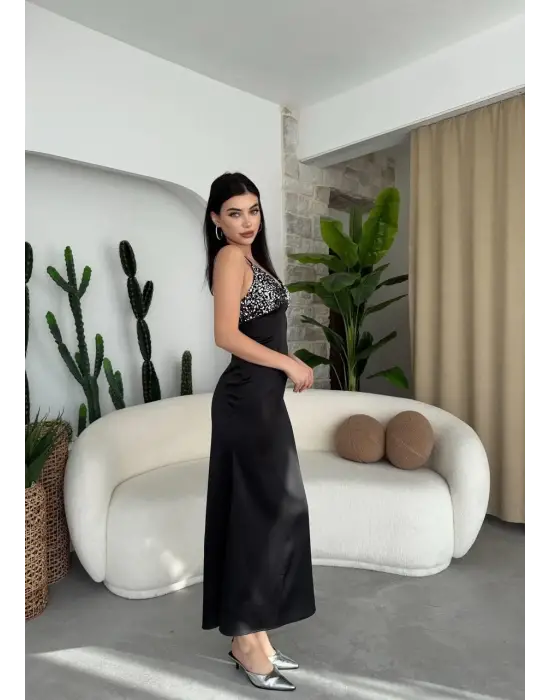 Omarı İp Askılı Yazlık Elbise