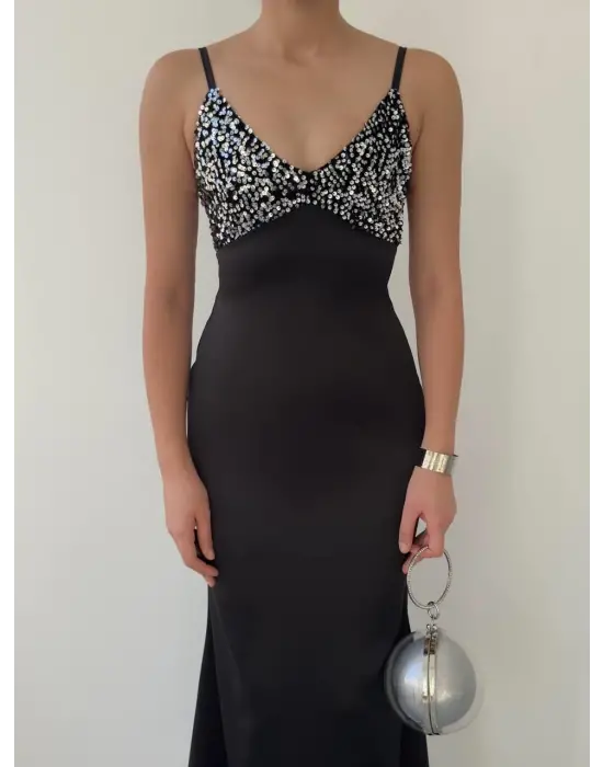 Omarı İp Askılı Yazlık Elbise