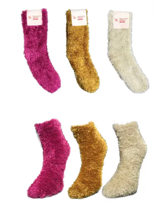 Omarı Sıcacık ve Dikişsiz Ev Çorapları