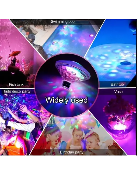 Sıcak Led Sualtı Gece Lambası Banyo Yüzme Havuz Işığı