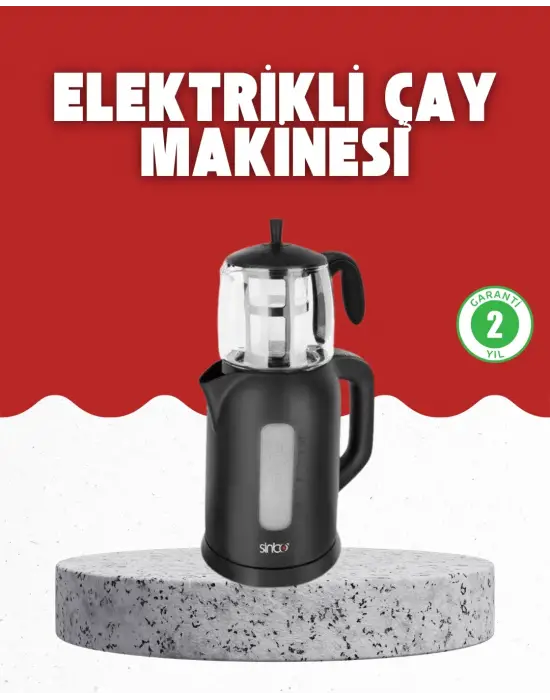 Sıcak Tutma Özellikli 2’si 1 Arada Çay Makinesi Ve Su Isıtıcı