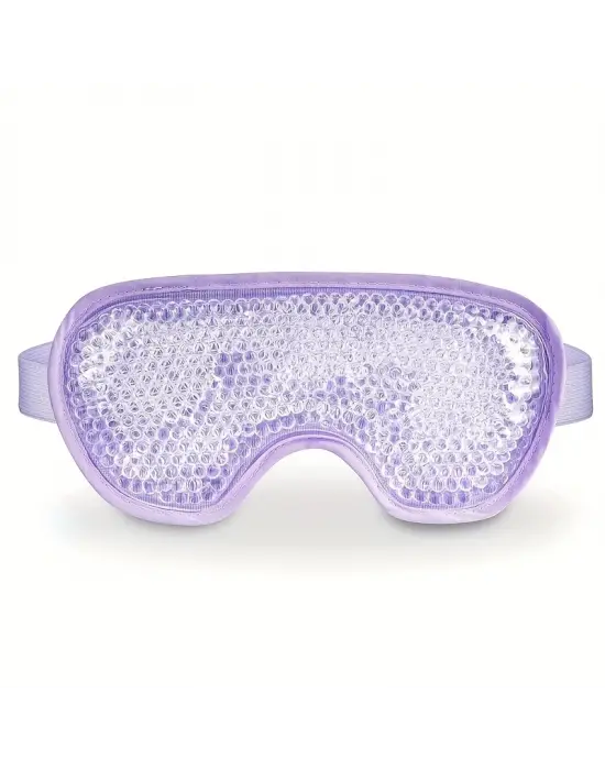 Sıcak Ve Soğuk Boncuklu Buz Jeli Terapi Göz Maskesi (mor)