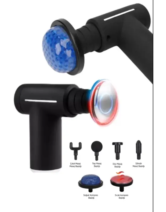 Sıcak Ve Soğuk Terapili Masaj Sı - Şarjlı Isıtmalı Masaj Cihazı - Sporcu Masaj Aleti