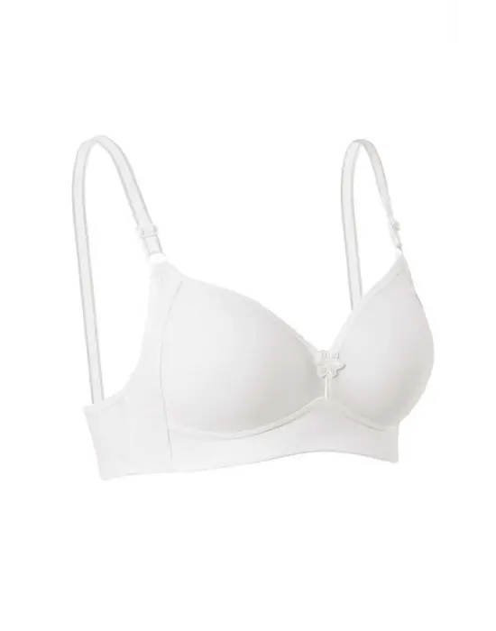 Omarı Silikonlu Toparlayıcı Beyaz Sütyen