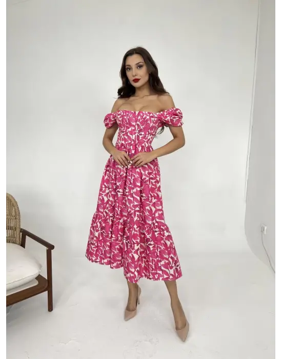 Omarı Parlak Siyah Uzun Kollu Bodycon Elbise