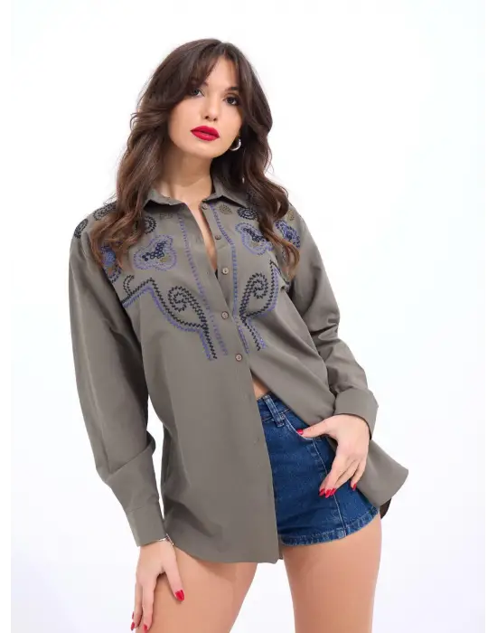 Omarı İpeksi Dokunuşlu Gömlek - Rahatlık ve Şıklık İçin