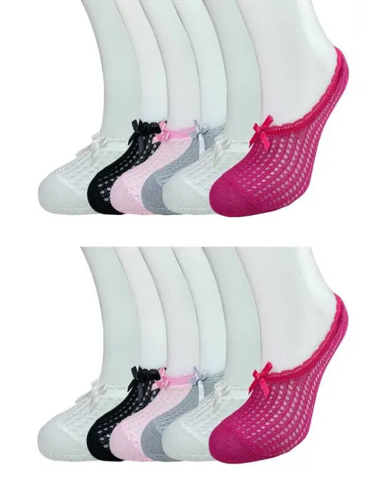 Omarı Fiyonk Detaylı Kadın Babet Çorap Seti