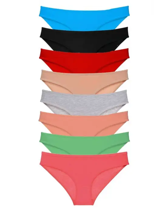 Şık Likralı Kadın Slip Külot Set