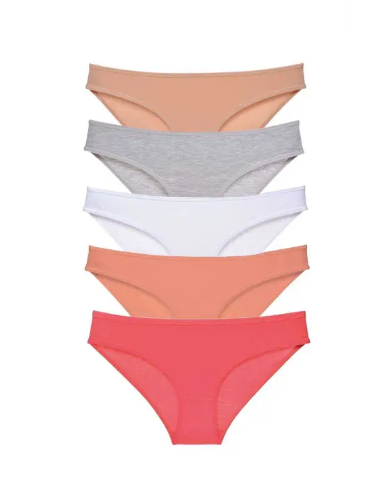 Şık Likralı Kadın Slip Külot Seti