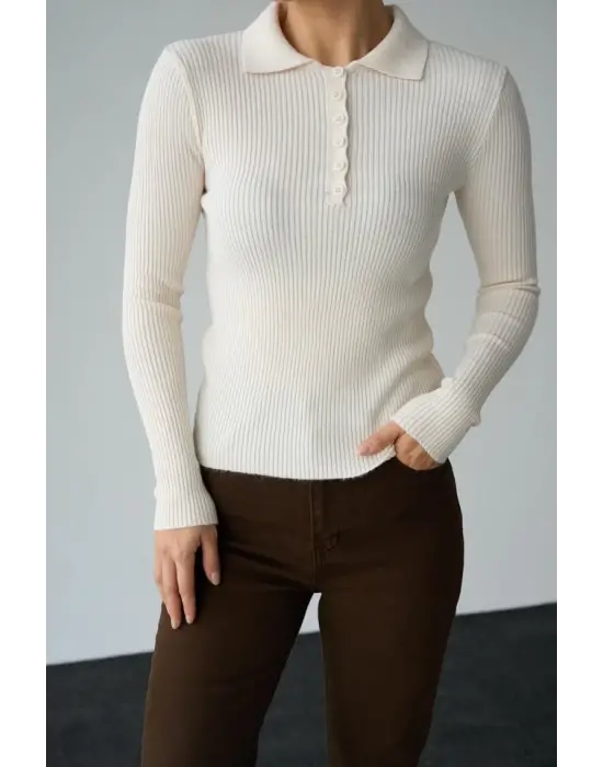 Omarı Rahatlık ve Şıklığı Bir Arada Sunan Polo Yaka Kazak