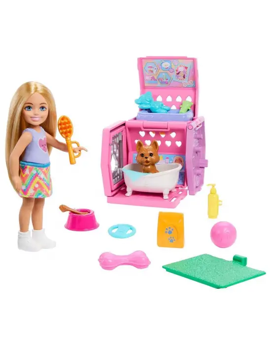 Omarı Chelsea Köpekçiğin Taşıma Çantası Oyun Seti