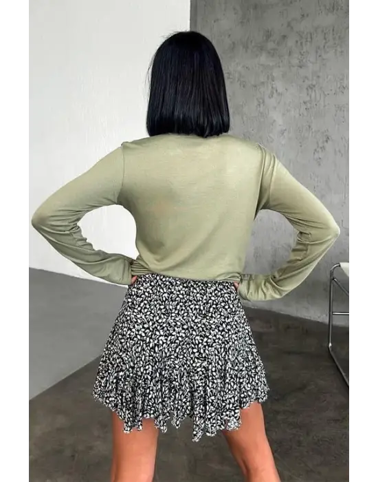 Omarı Rahat ve Şık Uzun Kollu Viskon Penye Body