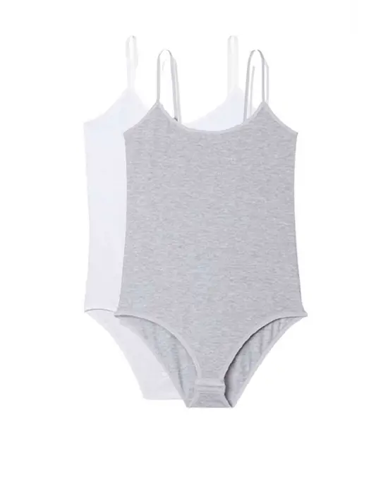 Omarı İp Askılı Çıtçıtlı Kadın Vücut Formu Seti