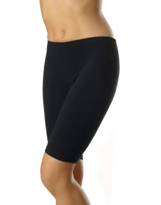 Omarı Siyah Kadın Kısa Tayt Modelleri