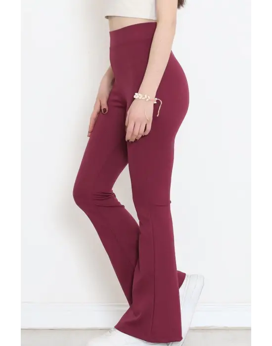 Omarı Rahat ve Şık Yüksek Bel İspanyol Paça Tayt