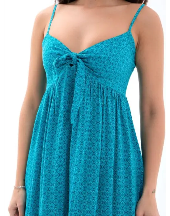 Omarı Feminen Katı Renkli Midi Elbise