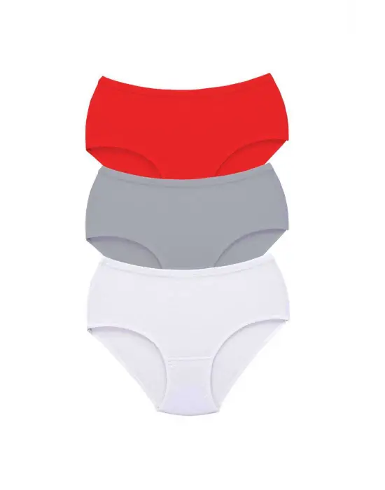 Omarı Yüksek Bel Kalın Lastik Külot Seti