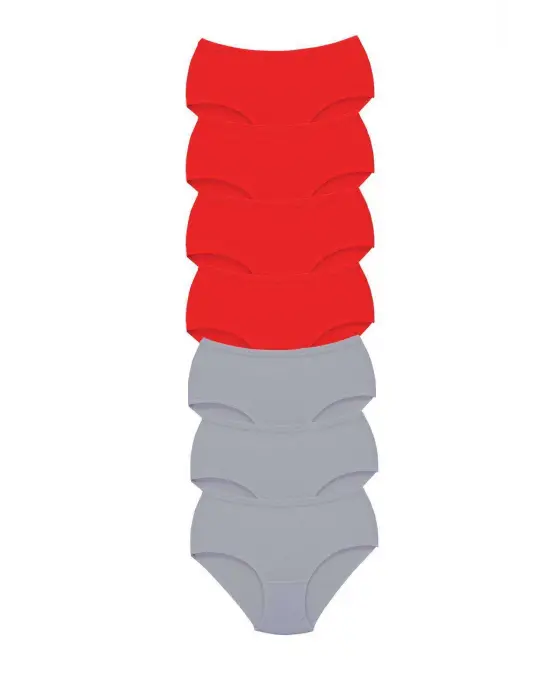 Omarı Yüksek Bel Kalın Lastikli Kadın Bato Külot Seti