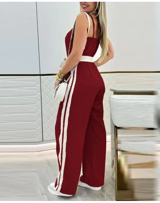 Omarı Şık Kadın Straplez Viskon Tulum