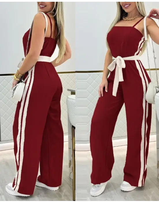 Omarı Şık Kadın Straplez Viskon Tulum