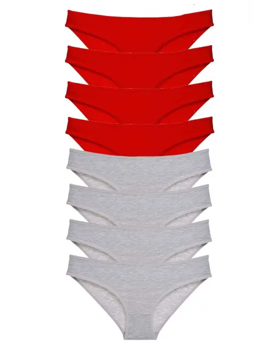 Omarı Süper Eko Likralı Kadın Slip Külot Seti