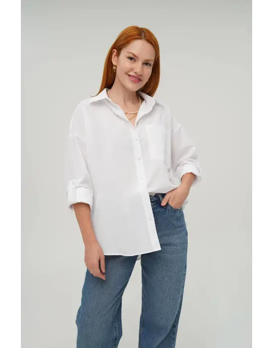 Omarı Şık ve Şık Ekru Gömlek