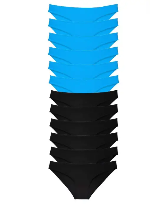 Omarı Hafif ve Rahat Likralı Kadın Slip Külot Seti