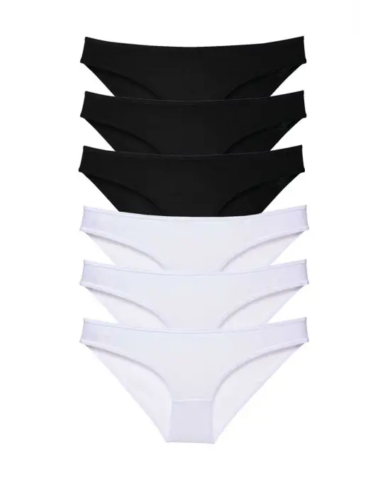 Omarı Yumuşak Likralı Kadın Slip Külot Seti