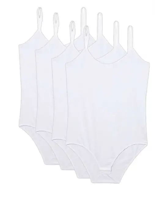 Omarı Şık İp Askılı Beyaz Kadın Çıtçıtlı Body Seti