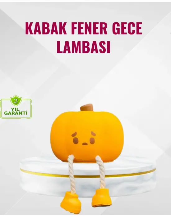 Silikon Pumpkin Night Light Telefon Tutuculu Led Lamba