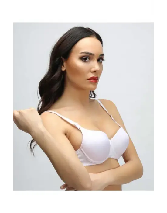 Silikonlu Desteksiz Telli Düz Boş Sütyen Gri