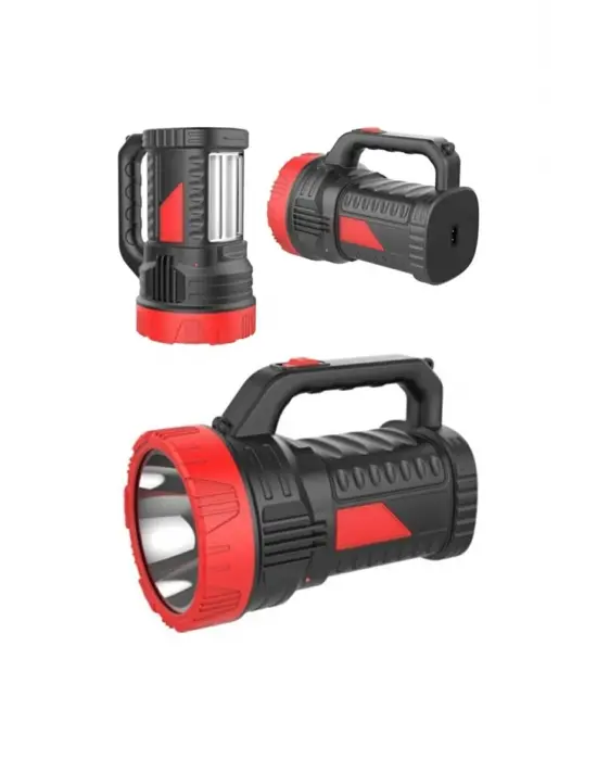 Silver Projektör 15w Led Şarjlı El Feneri Ve X2 Tüp 26smd Led Çift Yönlü