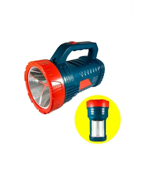 Silver Projektör 15w Led Şarjlı El Feneri Ve X2 Tüp 26smd Led Çift Yönlü