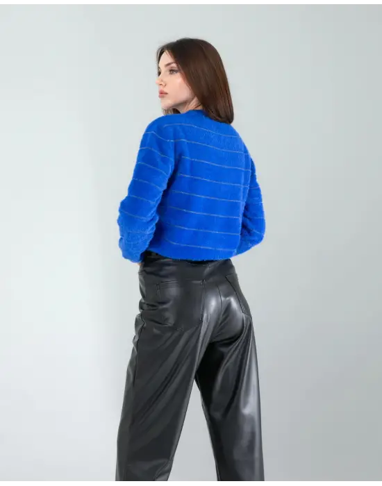 Minimal Şeritli Triko