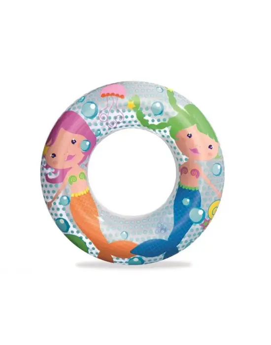 Omarı Şık ve Dayanıklı 51 Cm Simit Desenli Havuz Şişme Yatağı