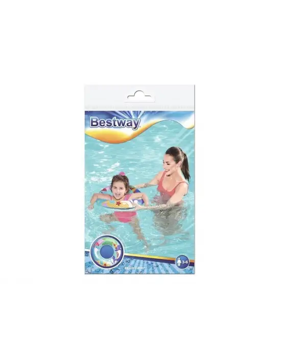 Omarı Şık ve Dayanıklı 51 Cm Simit Desenli Havuz Şişme Yatağı