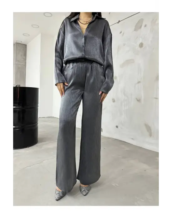 Modern Simli Şifon Takım