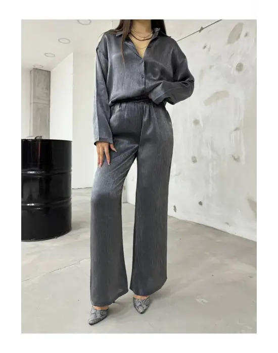 Modern Simli Şifon Takım