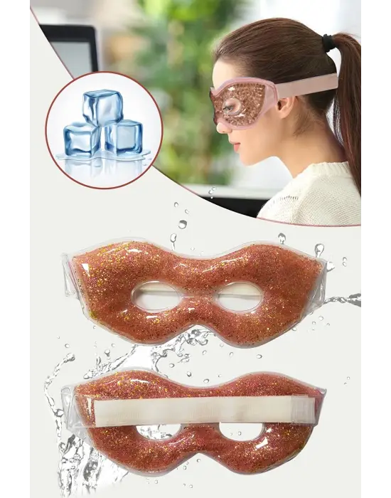 Omarı Simli Jel Göz Maskesi - Yorgunluğa Son Veren Soğutma Bakımı