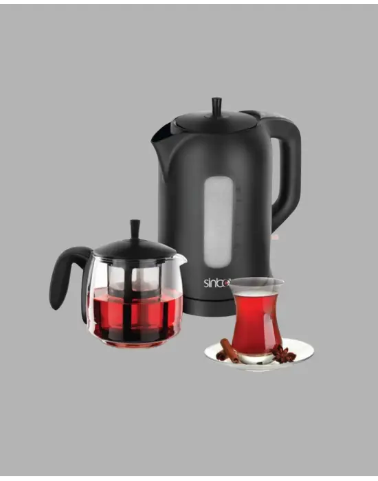 Sinbo Stm 5840 Elektrikli Çay Makinesi 1800w Cam Demlik Ve Sıcak Tutma Özellikli