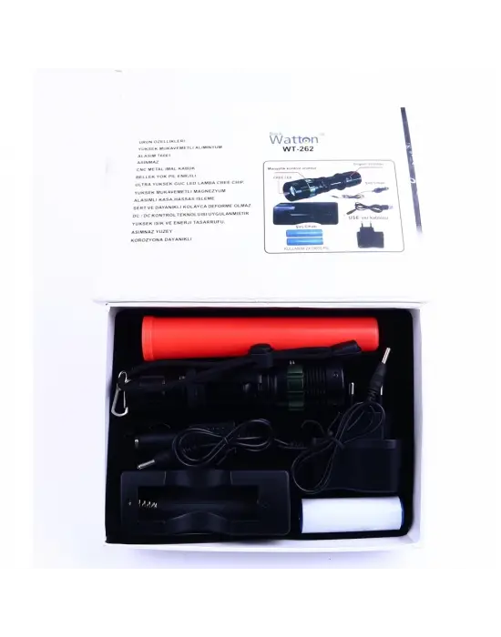 Sinyalli Acil Durum El Feneri Cree5  Wt-262