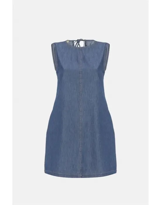 Sırt Bağcıklı Tensel Elbise 2880