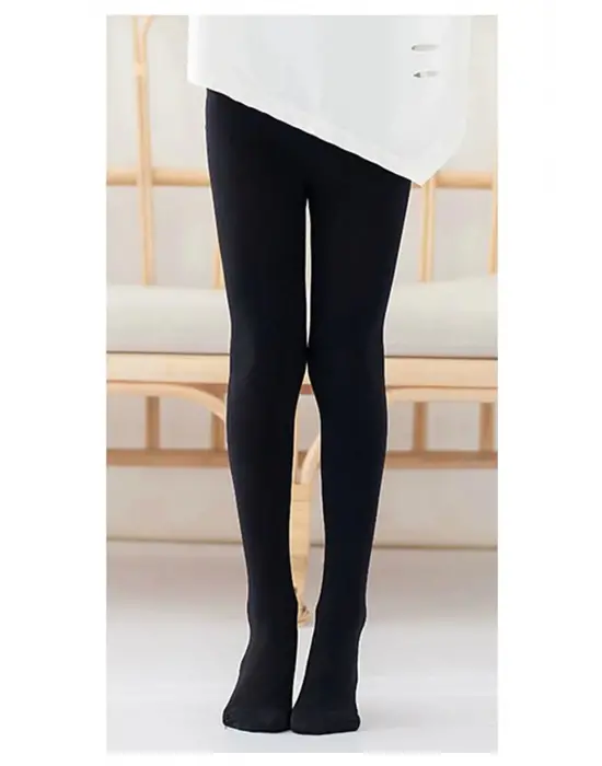 Omarı Çocuk İçin Siyah 40 Denye Opak Çorap Seti