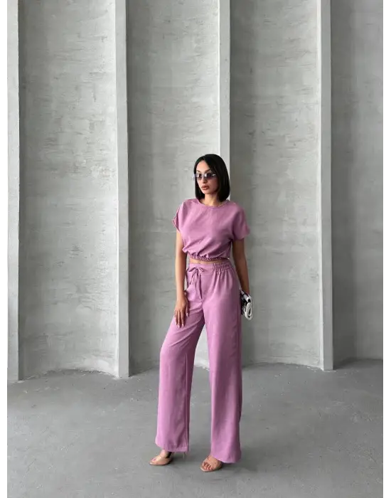Omarı Şık ve Rahat Bluz Pantolon Takımı