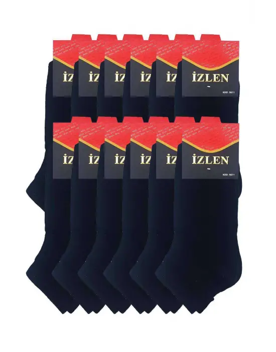 Omarı Rahat ve Stil Sahibi Siyah Erkek Spor Çorap Seti