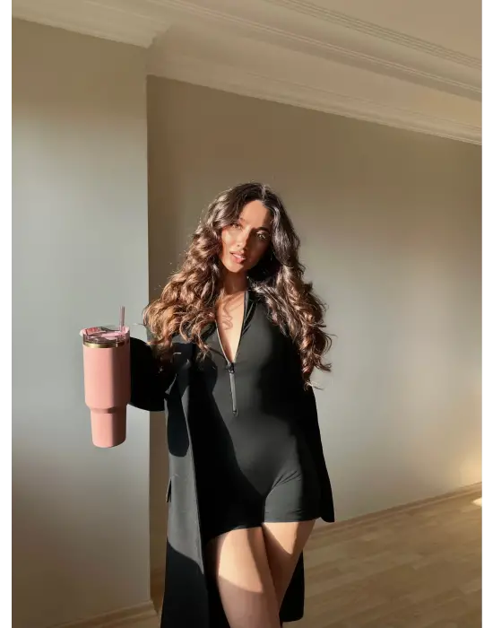 Modern Fermuarlı Tulum