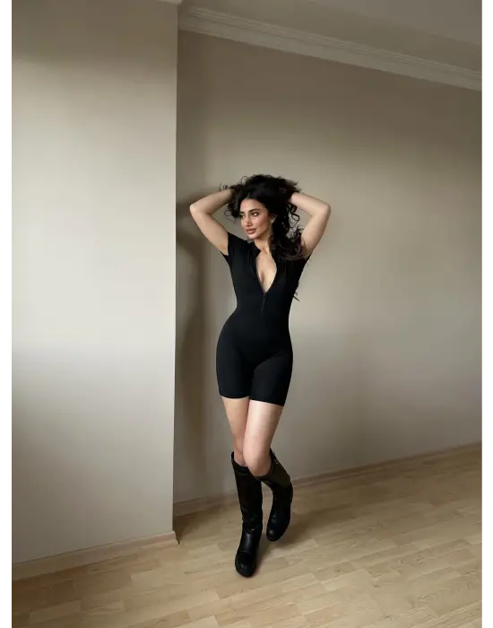 Modern Fermuarlı Tulum