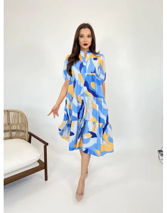 Omarı Fırfırlı Beyaz Elbise - Şıklığıyla Fark Yaratan Bir Seçenek